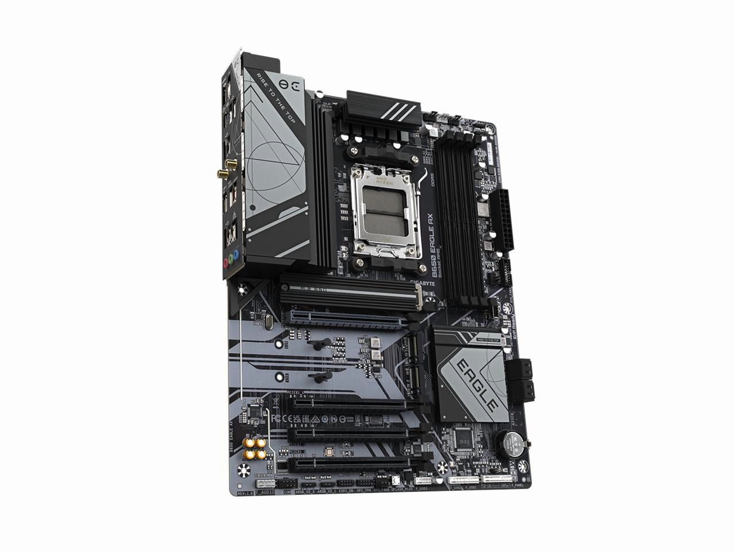GIGABYTE B650 EAGLE AX AM5 LGA 1718 AMD B650 ATX , DDR5 Triple M.2, PCIe 5.0, USB 3.2 Gen2x2 Type-C, AMD Wi-Fi 6E, Realtek GbE LAN