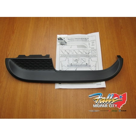 Chrysler Pacifica Rear Bumper - 2017 - 2019 Chrysler Pacifica Rear Tow Hitch Bumper Fascia Trim Bezel Mopar OEM