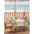 thumbnail image 2 of Outdoor Tablecloth with Umbrella Hole for Patio/Picnic/Party/Camping, Sunflowers Waterproof Table Cloth Rectangle Table Cover Washable, Spring Seasonal Botanical Blooms Flroal Plaid (52"x 70"), 2 of 8