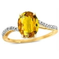 thumbnail image 2 of Star K� Big Stone Oval 10x8 Genuine Citrine Bypass solitaire engagement promise ring, 2 of 9