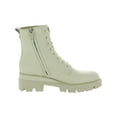 thumbnail image 3 of Sam Edelman Women's Garret Ivory Leather Platform Combat Boots 8.5M, 3 of 3