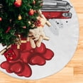 thumbnail image 6 of SKYSONIC Valentine's Day Tree Skirt Home Decoration Large Round Love Hearts Christmas Tree Skirt for Holiday Party Home Christmas Day Ornaments 36", 6 of 6