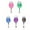 Assorted, variant on SagaSave 1/2 Pcs Retractable Badge Holder Reel Key Ring and Badge Strap Black