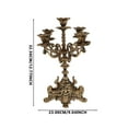 thumbnail image 2 of 1Pc Retro Cast Iron Table Candlestick French Candle Base Home Furnishing, 2 of 8