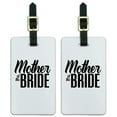 thumbnail image 1 of Mother of the Bride Wedding Luggage ID Tags Suitcase Carry-On Cards - Set of 2, 1 of 3