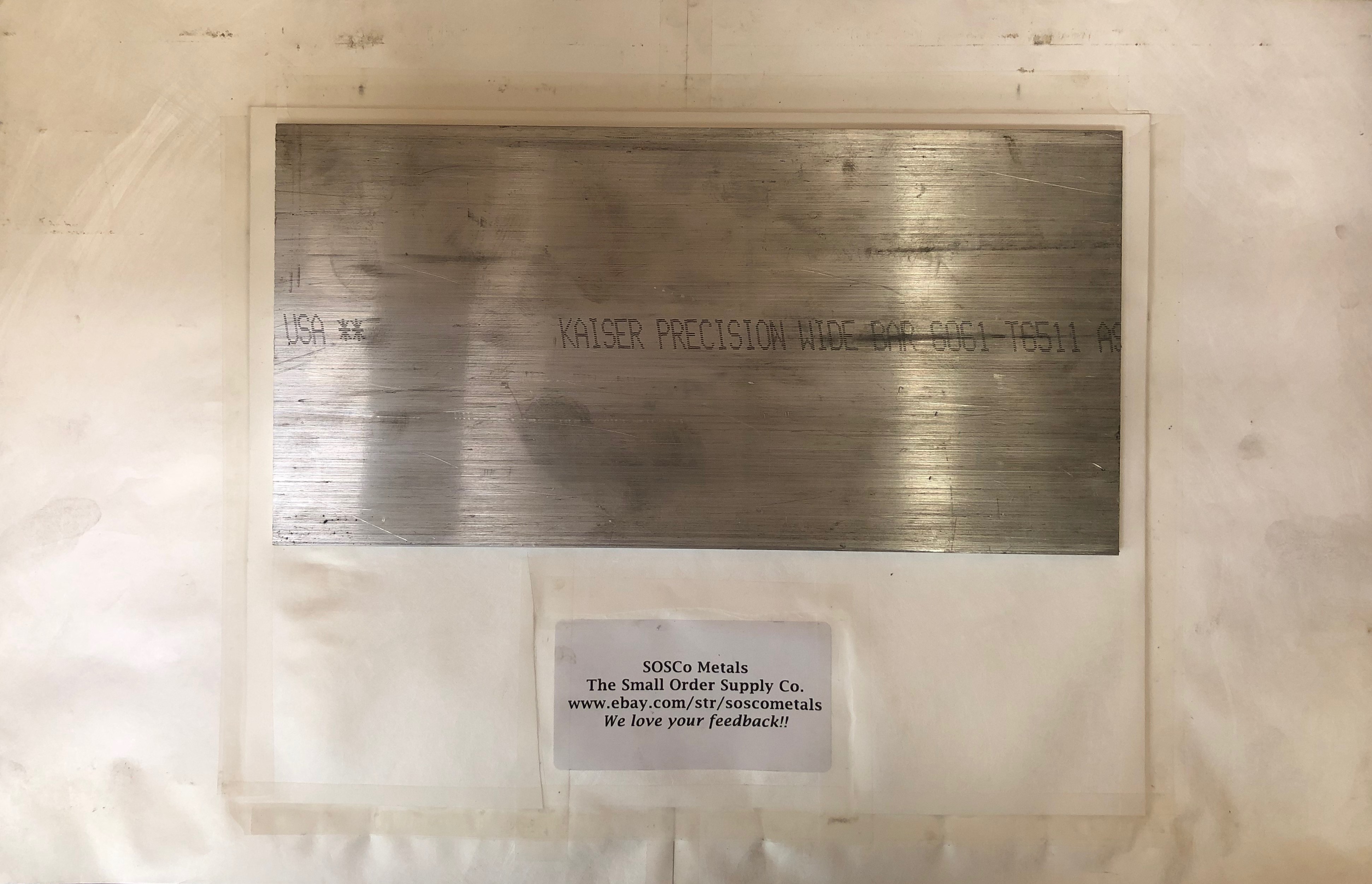 MD Metal Sheet 12x12" Aluminum Elliptical