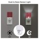 thumbnail image 3 of Fotbe Orange and Purple Plaid Luz Nocturna LED, Luz de Noche con Sensor de Luz Natural de Anochecer a Amanecer, Se Enchufa a la Pared, Blanco Cálido 0.5W-UK, 3 of 7