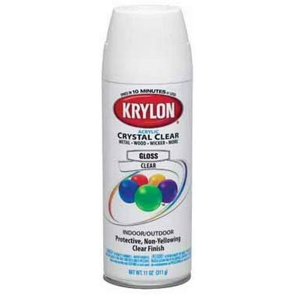 Krylon K05130100 Decorator Crystal Clear Gloss Finish Spray Paint Pack of 6