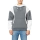 thumbnail image 1 of Sudadera con capucha para hombre, manga larga, bolsillo con cordón, dobladillo elástico, ajuste casual, sudadera para hombre para deporte, blanco, gris, L, 1 of 6