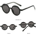 thumbnail image 3 of Round Sunglasses Retro Colorful Pattern Shades UV400 Men Clear Gradient Sun Glasses, 3 of 8