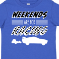 thumbnail image 4 of Inktastic Weekends Are for Racing Race Car Silhouette and Racing Flag Boys or Girls Toddler T-Shirt, 4 of 5