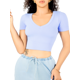 thumbnail image 1 of Playera Mujer Casual Crop Top Stretch Cómoda Blusa Corta, 1 of 5