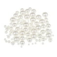 thumbnail image 2 of 100 piezas blancas s rellenos de florero perlas imitadas perlas fabricación de joyas perla decoración del hogar artículo popular regalo hecho Baoblaze Perlas de perlas redondas blancas, 2 of 8