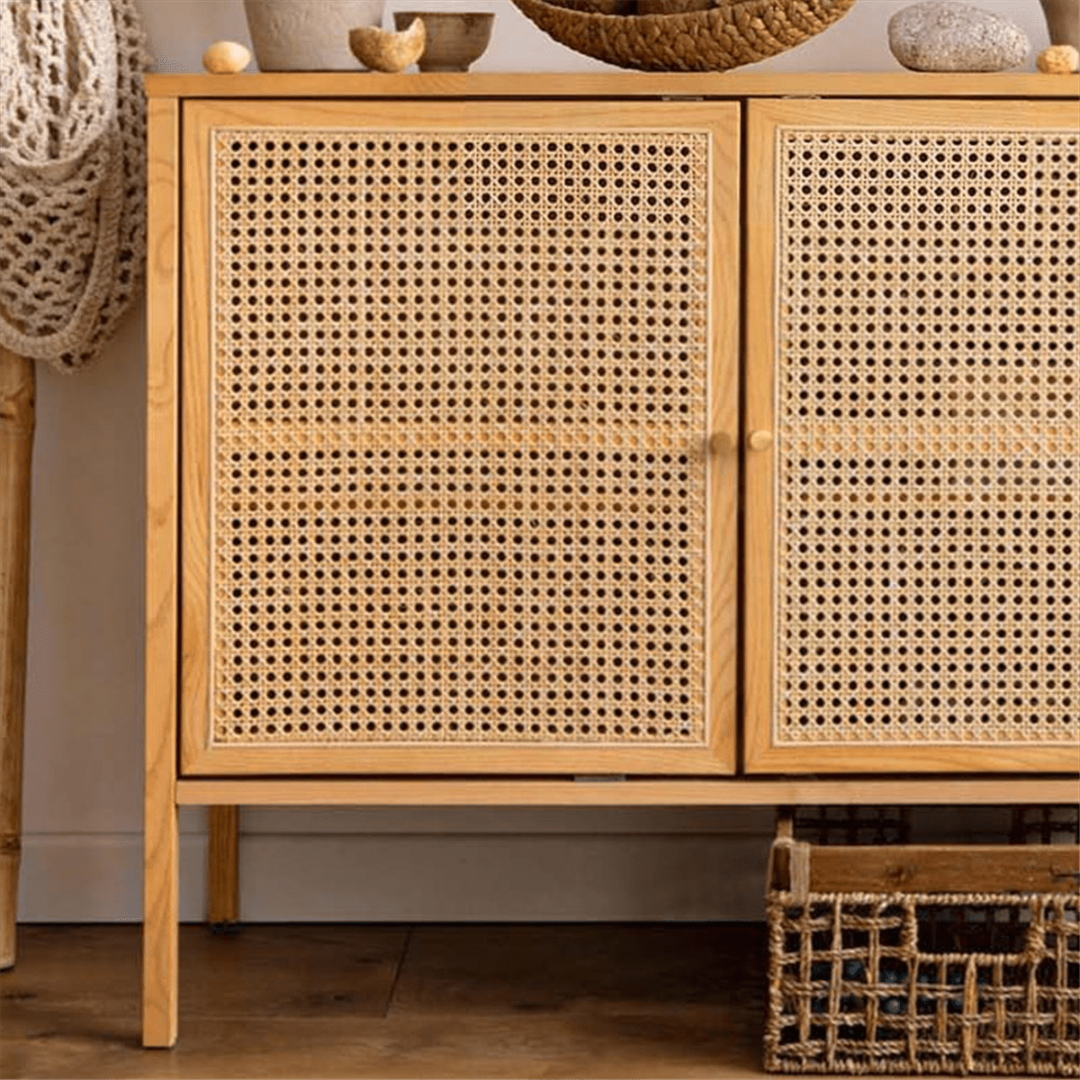 16-Inch Wide Natural Rattan Webbing 40-Inch Long (3.3 Ft.) Rattan Webbing Rolls for Furniture,Chairs, Cabinets,Ceilings