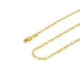 thumbnail image 3 of 14K Yellow Gold Diamond Cut Rope Chain Necklace for Men and Women â€“ Measures 2mm Thickness x 30 Inches Length, 3 of 7