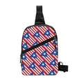 thumbnail image 7 of Sling Crossbody Backpack Puerto-Rico Flag Collapsible Chest Shoulder Cross Body Bag Daypack for Women Men, 7 of 7