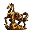 thumbnail image 4 of Sylvtty Horse Tea Pet Sculpture Resin Color-Changing Horse Ornament High Temperatures Money Symbol Base Home Decor for Tea Ceremony Wealth Display, 4 of 6