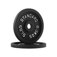 thumbnail image 2 of HAJEX Olympic Cast Iron Round Weight Plates Set 2 inch - 340LB Set - (5LB, 10LB, 25LB, & 45LB), 2 of 4