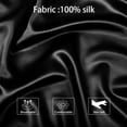 thumbnail image 5 of Unique Bargains 3 Piece 25 Momme Smooth Silk Pillow Cases, King, Black, 5 of 8