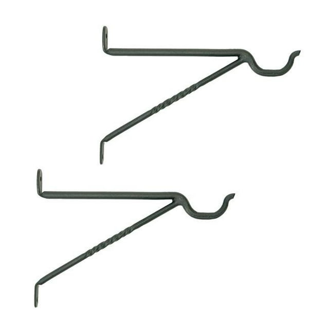 ACHLA Designs B-35-2 9,5 Pouces Lanterne Support Mural&44; Noir - Pack de 2