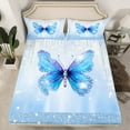 thumbnail image 2 of Castle Fairy Flying Butterfly 4 Pieces Queen Sheet Sets for Teens Women Girls Boys,Abstract Splash Glitter Ultra Soft Flat Sheet,Romantic Ombre Queen Fitted Sheet,Ultra Soft Home Decor, 2 of 7