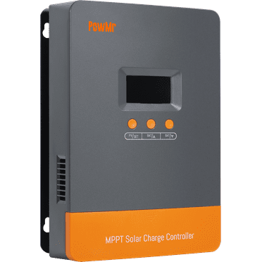 PowMr 80A MPPT Solar Charge Controller, 12V/24V/36/48VDC Input, LCD Display Solar Charge Controller for Flooded Lead-acid Vented Sealed Gel NiCd Lithium Battery, Support 12(Max) Units in Parallel