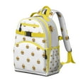 thumbnail image 2 of Honeybee backpack, spacious backpack with bumblebee designs, practical for students or travel, 2 of 6
