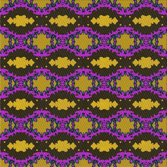 Ahgly Company Machine Washable Indoor Square Transitional Brown Area Rugs, 6' Square