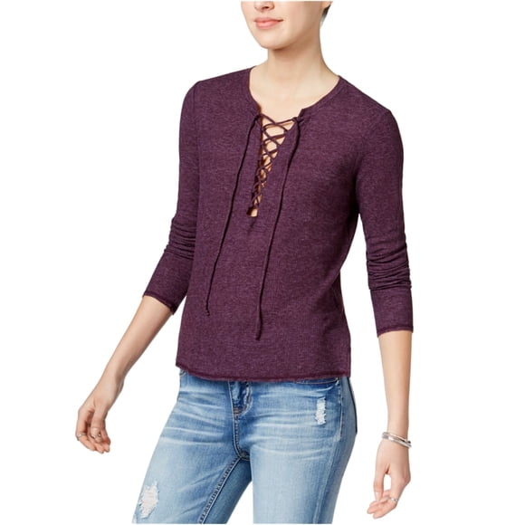 Blusa con cordones Chelsea Sky para mujer color morado grande