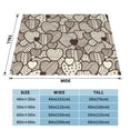 thumbnail image 4 of XMXT Flannel Throw Blanket for Couch, Love Decorative Print Bed Sofa Decor Blankets for Home Bedroom, 60 x 50 inches, 4 of 9