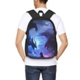thumbnail image 4 of Easygdp Red And Blue Fire Dragon Mochila de Gran Capacidad Minimalista Ideal para Escuela, Viajes y Uso Diario, 4 of 6