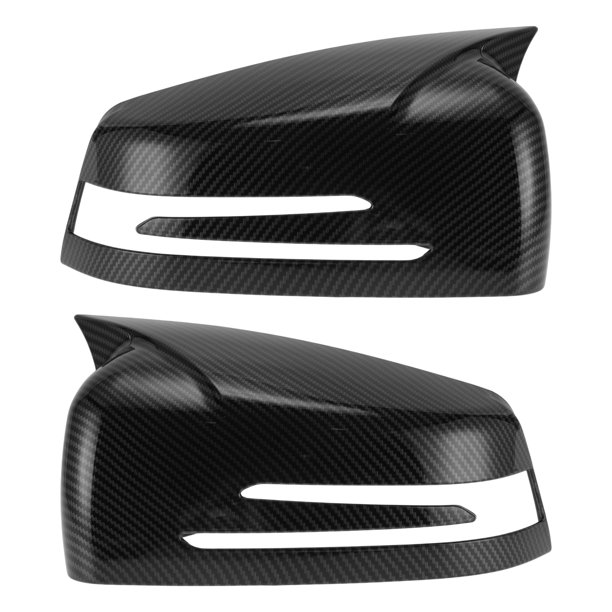 Reemplazo de tapa de espejo lateral ABS negro para Mercedes-Benz A-Class W176 2012-2017, Unique Bargains 1 par con agujero para señal de giro