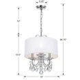 thumbnail image 5 of Crystorama Lighting - Three Light Mini Chandelier - Mini Chandelier - Othello -, 5 of 7