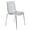 Clear, variant on LeisureMod Dining Chair in Polycarbonate with Chrome Legs and Ripple Design Lightweight Easy Assembly for Modern Home, Kitchen, Cafes Astor Collection