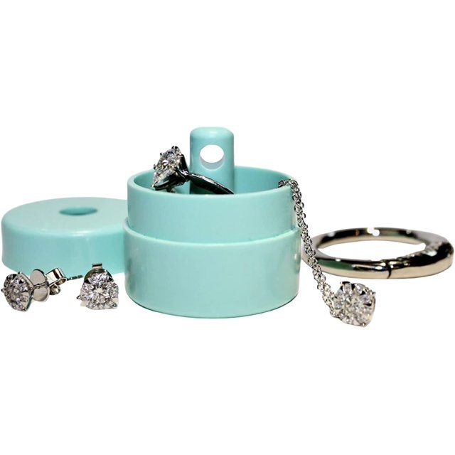 Jewelry Box Lion Latch, funda de viaje con forma de anillo para mujer