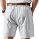 thumbnail image 4 of Pantalones Cortos Casuales Elegantes de Color Sólido con Cordón Pantalones Cortos Elásticos de Cintura, con Bolsillos para el Uso Diario, 4 of 8