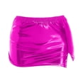 thumbnail image 4 of RUTAYY Women's Skirt Solid Color Bodycon Stretchy Satin Adjustable Waistband Dance Party Soft Comfortable Relaxed Holiday Mini Skirt, 4 of 4