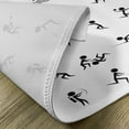 thumbnail image 5 of Ambesonne Black White Place Mats Set of 4, Summer Sports Box, Standard Size, Black White, 5 of 6