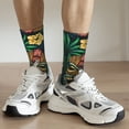 thumbnail image 6 of Fuzoiu Tropical Tribe Mask Print Athletic Crew Socks for Men & Women,Casual Crew Socks,Above Ankle Crew Socks for Business, Casual, 6 of 6