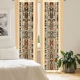 thumbnail image 2 of Ambesonne Southwestern Curtains 2 Panel Set, Ethnic Tribal Inspired, Pair of - 28" x 84", Ecru Charcoal Grey Orange, 2 of 4