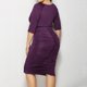 thumbnail image 5 of Vestido de Verano de Manga Corta para Mujeres de Verano Sexy de Tamaño Grande Vestido de Cuello en V de Color Sólido, Poliéster, 5 of 7