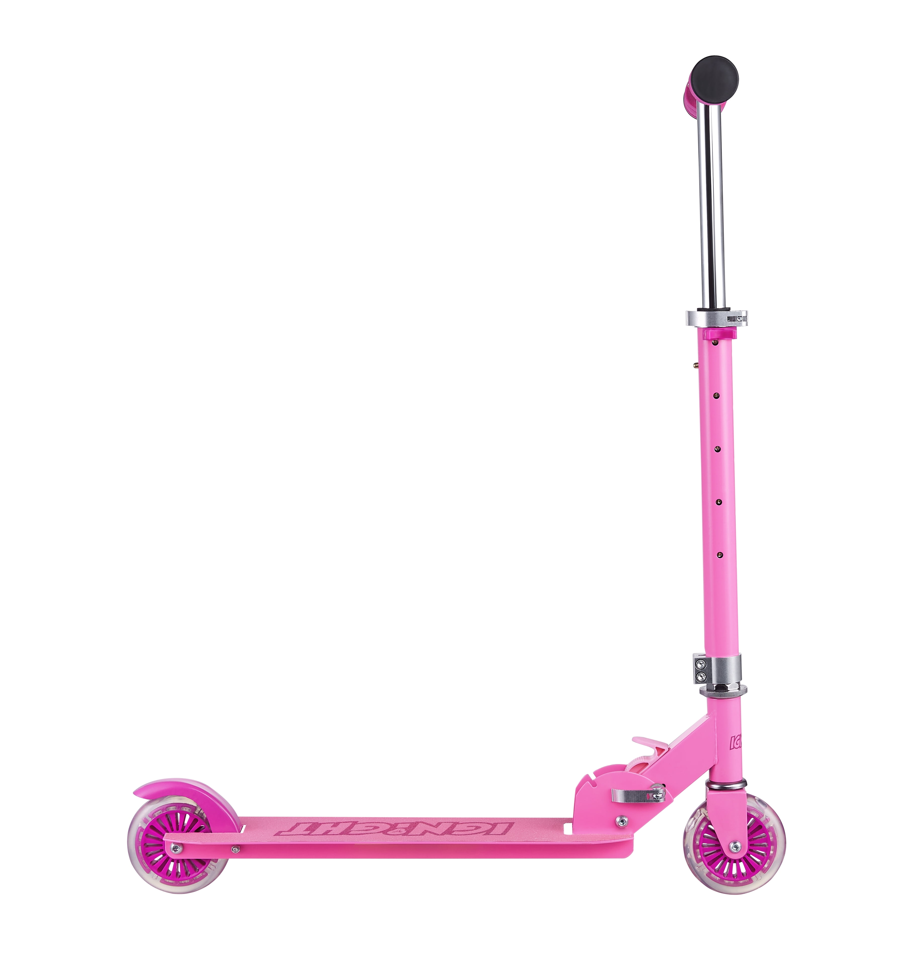 Ignite 2 Wheel Pink Kick Scooter with Light-up Wheels and T-Bar, for Female Ages 5+