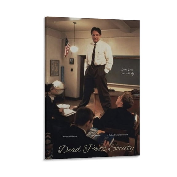 Dead Poets Society Poster Movie 90s Vintage Canvas Poster Print Photo Art Painting Canvas Poster Home Decorative Bedroom Modern Decor Posters Gifts 24x36inch(60x90cm)