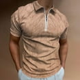 thumbnail image 2 of Hairy Legs Men Zipper T-shirt Summer Casual Short Sleeve T-shirt Top, 2 of 7