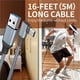 thumbnail image 2 of sweethay Cable de datos 5M Compatible con Quest 2 Link Cable VR Gafas Equipo Todo en Máquina Codo Cable de datos para auriculares y PC para Electrónica, 2 of 6