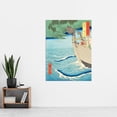 thumbnail image 2 of Takuhi Shrine Oki Province Utagawa Hiroshige Japanese Woodblock Extra Large XL Wall Art Poster Print, 2 of 3