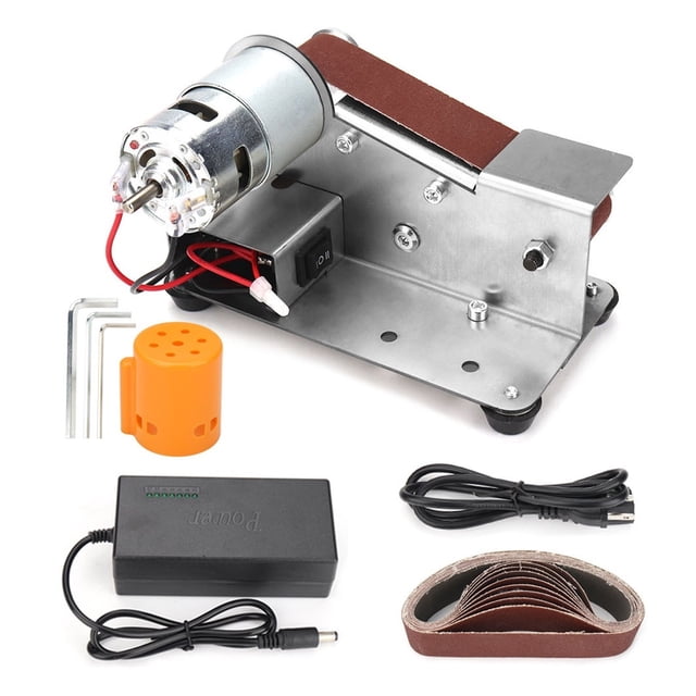 Multifunctional Mini Electric Belt Sander DIY Polishing Grinding Machine Belts Grinder Sharpener Cutter Knife Edges ,Wide Use