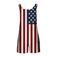 thumbnail image 4 of Moxiu Womens American Flag Overalls Shorts 4th of July Sleeveless Festival Patriotic Rompers Loose Independence Day Adjustable Strap Short Overall 2025 Blue,XXL, 4 of 5