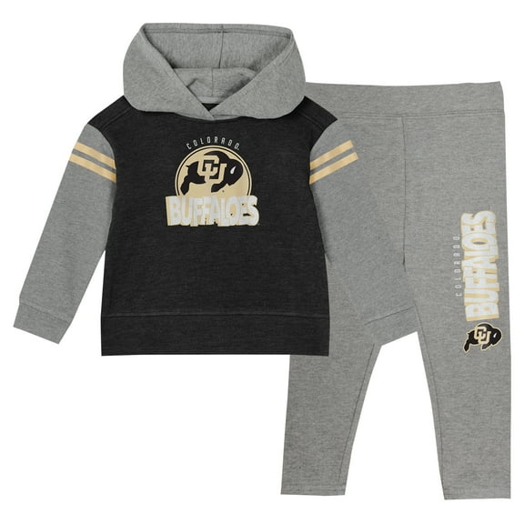 Girls Infant Black Colorado Buffaloes Clubhouse Pullover Hoodie & Legging Set