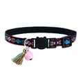 thumbnail image 1 of Collar ajustable con cascabel para gato, con hermosos diseños tribales, para perro y gato, F3Q5, 1 of 8